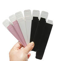 Boîte d'emballage vide blanche en carton pour rouge à lèvres et brillant à lèvres 95x25 rose mat pour cosmétiques et parfums, en stock