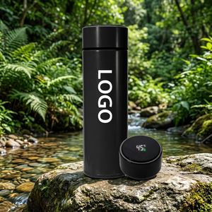 Mug de voyage isotherme intelligent de 500 ml avec affichage de la température, infuseur à thé, tasse à café en acier inoxydable, cadeau promotionnel - Product Image 1