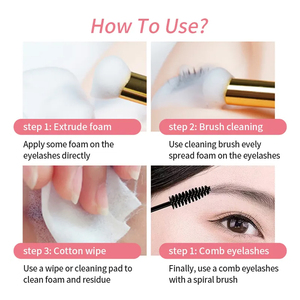 Vegan <b>Lash</b> Extension Shampoo Custom Bottle Packaging Non Irritating <b>Lash</b> Foam Cleanser <b>Kit</b> - Product Image 6