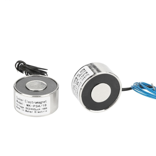 40Mm Diameter Small Magnetic Lifter 25kg Force 12v 24v Dc Micro Circular Holding Electromagnet