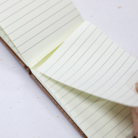Agenda en cuir PU, carnet à couverture rigide, planificateur de poche, carnet A6 personnalisé