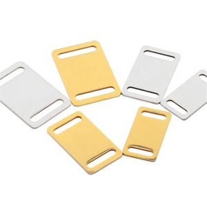 Yiwu Aceon – Plaque d'identification personnalisée en acier inoxydable pour <span class=keywords><strong>chien</strong></span>, gravée avec nom et numéro <span class=keywords><strong>de</strong></span> téléphone, pour collier, avec deux trous, attache coulissante - Product Image 5