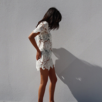 Robe Blanche Grande Taille Décontractée Simple en Dentelle pour l'Été – Fournisseur ODM