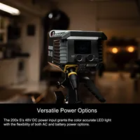Amaran 200X S 200D S 100X 100D S COB LED Video Light 5600K Bi-Color 2700-6500K Lumière vidéo LED COB bicolore 5600K avec contrôle via application Bluetooth par Aputure