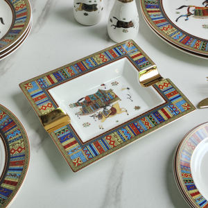 <b>Dinner</b> <b>Sets</b> Dinnerware <b>Sets</b> Kitchen Accessories Exquisite Ceramic Four War Horses Porcelain Luxury Europe Good Selling 58 Pcs - Product Image 5