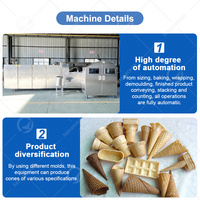 Machine à cônes roulés OCEAN, machine à cônes en gaufres, machine à cônes automatiques pour glaces croustillantes