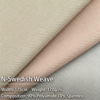 Tissu jacquard brocart en nylon-spandex 170g, tricoté à la chaîne, respirant et extensible, pour vêtements décontractés et professionnels pour hommes, motif géométrique abstrait