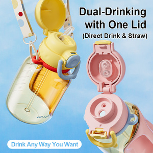 Botella de Agua de Plástico PPSU de 750 ml, Ecológica, Libre de BPA, con Tapa Abatible, Antiderrames, con Asa para Llevar, para Gimnasio, Oficina y Actividades al Aire Libre - Product Image 3