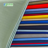 Kain kepar 60/40 poliester CVC kualitas tinggi 1.0 jaring antistatis kain pakaian kerja polos dicelup warna biru merah kuning untuk anak laki-laki