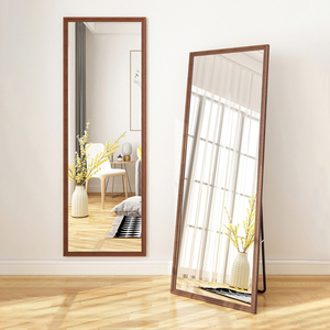 Gỗ gương 24x36 inch, gỗ rắn khung hình chữ nhật gương với kính cho phòng khách phòng ngủ văn phòng hoặc lối vào - Product Image 2