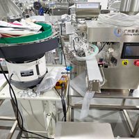 Machine de remplissage et de bouchage automatique de sachets à bec verseur pour jus et boissons liquides, avec pompes à engrenages servo, monobloc rotatif de table