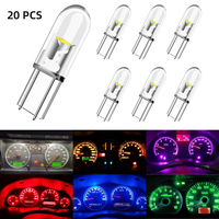 Lampe de lecture haute luminosité voiture transparente T5 COB LED ampoules Auto voitures lumière intérieure