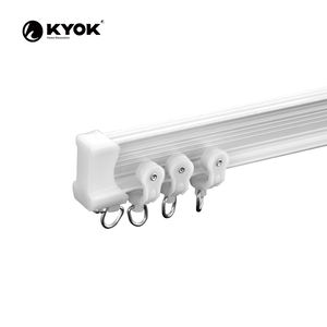 Riel de Cortina Digital de Aleación de Aluminio KYOK, Flexible, Suave, Silencioso, Resistente a la Oxidación, Fácil de Instalar para Uso en Interiores y Exteriores - Product Image 1