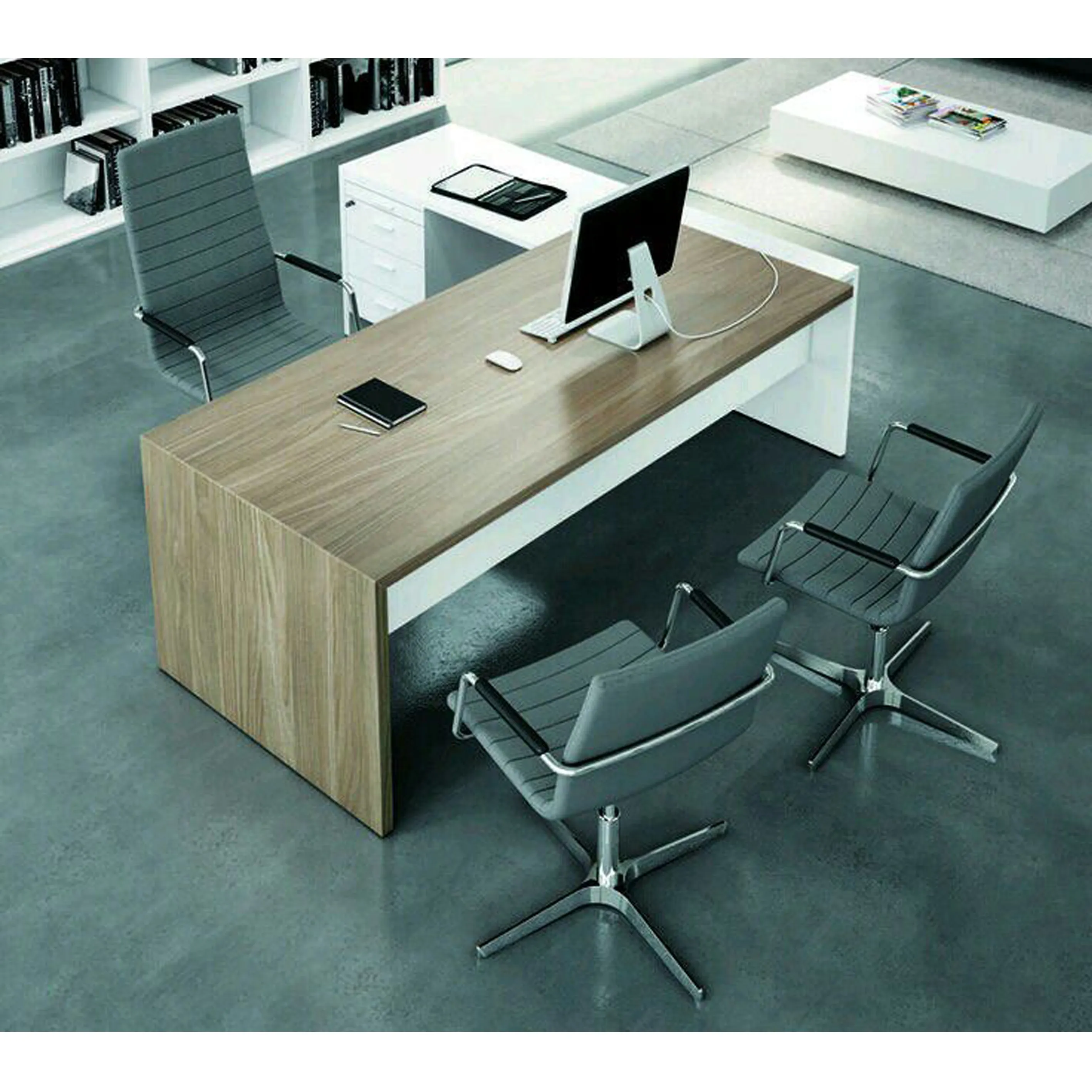 Mobili per ufficio di vendita calda elegante Italia stile scrivania a forma di L tavolo CEO Boss office manager esecutivo escritorio ufficio scrivania