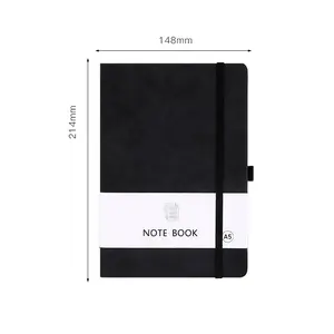 Custom Logo Printing A5 Diary Agenda Journals Hardcover Pu Leather School Notebook For Students Moleskine Journal Notebooks
