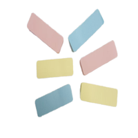 Onglets de couleur en papier de haute qualité 75g, autocollants, notes autocollantes, 3 couleurs, coins arrondis, blocs-notes Meno