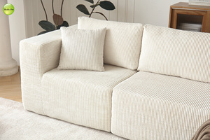Canapé modulaire multifonctionnel en velours compressé, combinaison libre, en velours côtelé, pour salon/villa/grande <span class=keywords><strong>appartement</strong></span> - Product Image 3
