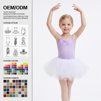 Falda Tutú de Ballet para Niñas, Color Rosa Pálido, 4 Capas de Tul, Cintura Elástica, para Práctica de Danza