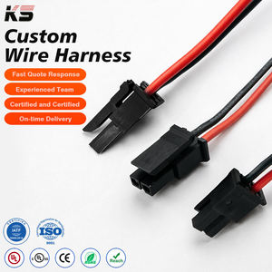 Custom Molex Micro-fit 3.0 mm Pitch 2pin Single Row <b>Black</b> Connector Electronic Application Cables Wire <b>Harness</b> - Product Image 1
