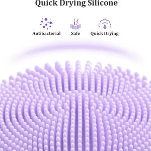 Brosse nettoyante électrique en silicone super douce pour le visage, brosse nettoyante faciale sonique ultrasonique en silicone IPX7 - Product Image 3