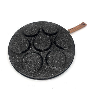 Hot bán 7-lỗ không dính chảo chiên trứng Omelette <span class=keywords><strong>Pancake</strong></span> bít tết Frying Pan cho nhà bếp nhà ăn sáng nấu ăn - Product Image 5