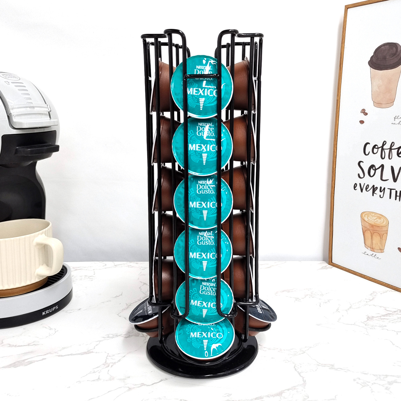 Dolcegusto 24-piece coffee holder black