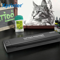 Xprinter XP-P84 Printer tato genggam, mesin Printer tato sementara ringan dan nirkabel