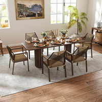 Chaise de salle à manger en métal et corde BHR, style moderne et luxueux, pour l'intérieur et l'extérieur, avec structure en aluminium, pour villa, jardin, patio, cour et terrasse