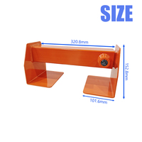 Serrure de porte de conteneur JH-Mech à utiliser avec des serrures de conteneur de type barre à came pour semi-remorques, serrure de porte de conteneur en acier orange