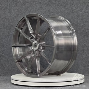 722Auto Llantas Forjadas 22-24 Deep Lip Step Lip 5x112/5x120/5x127 Gris Plomo Transparente para Chevy Traverse GMC Acadia Buick Enclave - Product Image 4