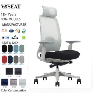 Nuova Sedia Ergonomica Confortevole in Rete e Schiuma, Poltrona Direzionale Girevole Reclinabile, Sedia <span class=keywords><strong>da</strong></span> Studio Premium per Ufficio - Product Image 1