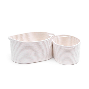 Tendance Linge Coton <span class=keywords><strong>Corde</strong></span> Panier De Rangement Vêtements Panier de Rangement <span class=keywords><strong>En</strong></span> <span class=keywords><strong>Corde</strong></span> De Coton - Product Image 3