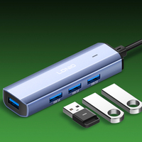 Adaptateur Hub USB-A/TYPE-C vers USB3.0 5 Gbps LDNIO DS-114UC en vente