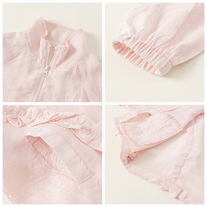 Enfants automne haute qualité nouveauté mignon doux Cardigan col montant dentelle filles à manches longues <span class=keywords><strong>manteau</strong></span> - Product Image 2