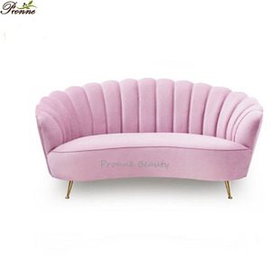 Divano <span class=keywords><strong>in</strong></span> Velluto <span class=keywords><strong>Rosa</strong></span> Baby per Sala d'Attesa <span class=keywords><strong>di</strong></span> Parrucchieri/Arredamento per Sala d'Attesa - Product Image 6