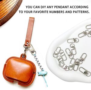 PCS Metal Lobster Claw Clasps Silver Swivel Snap Hooks With <b>Key</b> <b>Rings</b> Heavy Duty Keychain Clips For Lanyards <b>Bags</b> Purses Dog Tag - Product Image 2