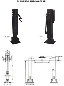 BaiYu prezzo di fabbrica rimorchio stabilizzatore gambe supporto funzione di atterraggio per la vendita