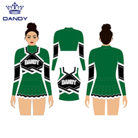 Uniforme de pom-pom girl avec logo en spandex au design unique de haute qualité