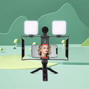 Hot Selling Vlog Kit Handheld Video Voice <b>Recording</b> for Mobile Phone Vlog Camera Microphone Kit Tripod <b>Stand</b> for Phone - Product Image 2