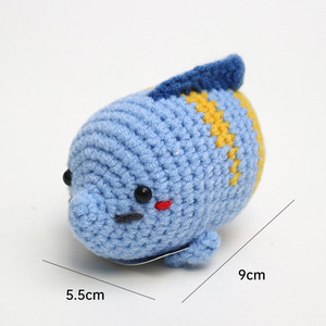 Mới Đến Sáng Tạo Handmade Crochet Đồ Chơi Cảm Xúc Hỗ Trợ Gấu Trúc Bé Sang Trọng Tốt Nghiệp Búp Bê Dệt Kim Đồ Chơi - Product Image 3
