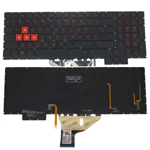 Laptop Backlit Keyboards for HP OMEN 15 CE CE030CA ce001la ce004na FR French red keys black keyboard sale 9Z NEABQ 00F NSK XG0BQ