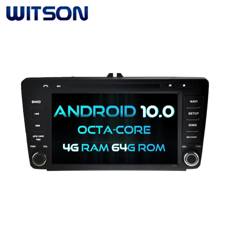 WITSON ANDROID 10.0 कार डीवीडी जीपीएस नेविगेशन के लिए स्कोडा ऑक्टेविया 2009-2015