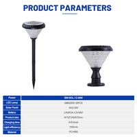Lampe de cour à haut lumen SMD2835, panneau solaire mono, faible consommation d'énergie, 20w RGB, étanche IP65, lampes solaires de jardin