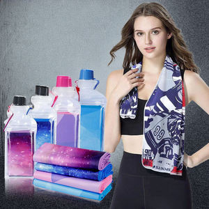 Serviette de sport 40"X12" en microfibre imprimée, séchage rapide, effet rafraîchissant instantané, douce, respirante, pour yoga, camping, course à pied, rafraîchissement - Product Image 2