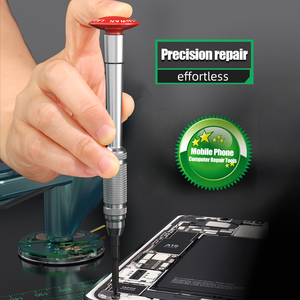 <span class=keywords><strong>Tournevis</strong></span> de précision allemand - Acier allié S2 avec rotation à 360° °   Capuchons rotatifs et embouts codés par couleur pour la réparation de téléphones portables et d'électronique - Product Image 2