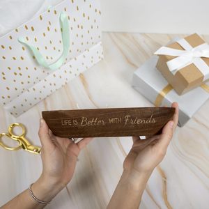 Vela aromática de cera de soja de 9 oz en tazón de madera ovalado de Pavilion Gift Company, con aroma a jazmín blanco, para decoración del hogar. - Product Image 4