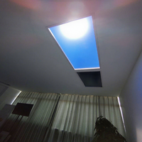 Faux lucarne solaire artificielle à LED 500W Blue Sky Virtual Natural Coelux Sunlight Circadian Rhythm Plafonnier Light