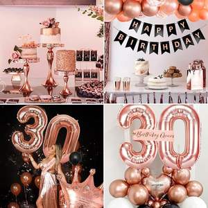 Oro Rosa <span class=keywords><strong>30</strong></span> decoraciones <span class=keywords><strong>de</strong></span> <span class=keywords><strong>cumpleaños</strong></span> <span class=keywords><strong>para</strong></span> mujeres con feliz <span class=keywords><strong>30</strong></span> <span class=keywords><strong>cumpleaños</strong></span> Banner faja <span class=keywords><strong>30</strong></span> <span class=keywords><strong>cumpleaños</strong></span> globos <span class=keywords><strong>pastel</strong></span> Topper - Product Image 4