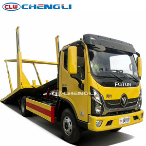 Camion de dépannage à plateau Foton Auman 4x2 7 tonnes, moteur diesel Euro 3/4, camion de récupération à deux essieux pour le transport de véhicules accidentés - Product Image 1