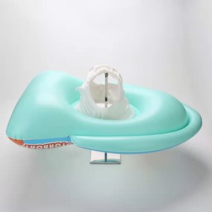 ห่วงยางว่ายน้ำรูปนางเงือกสำหรับเด็ก 0-8 ปี แบบหนาพิเศษ ป้องกันการพลิกคว่ำ พร้อมที่จับแบบพวงมาลัย - Product Image 4